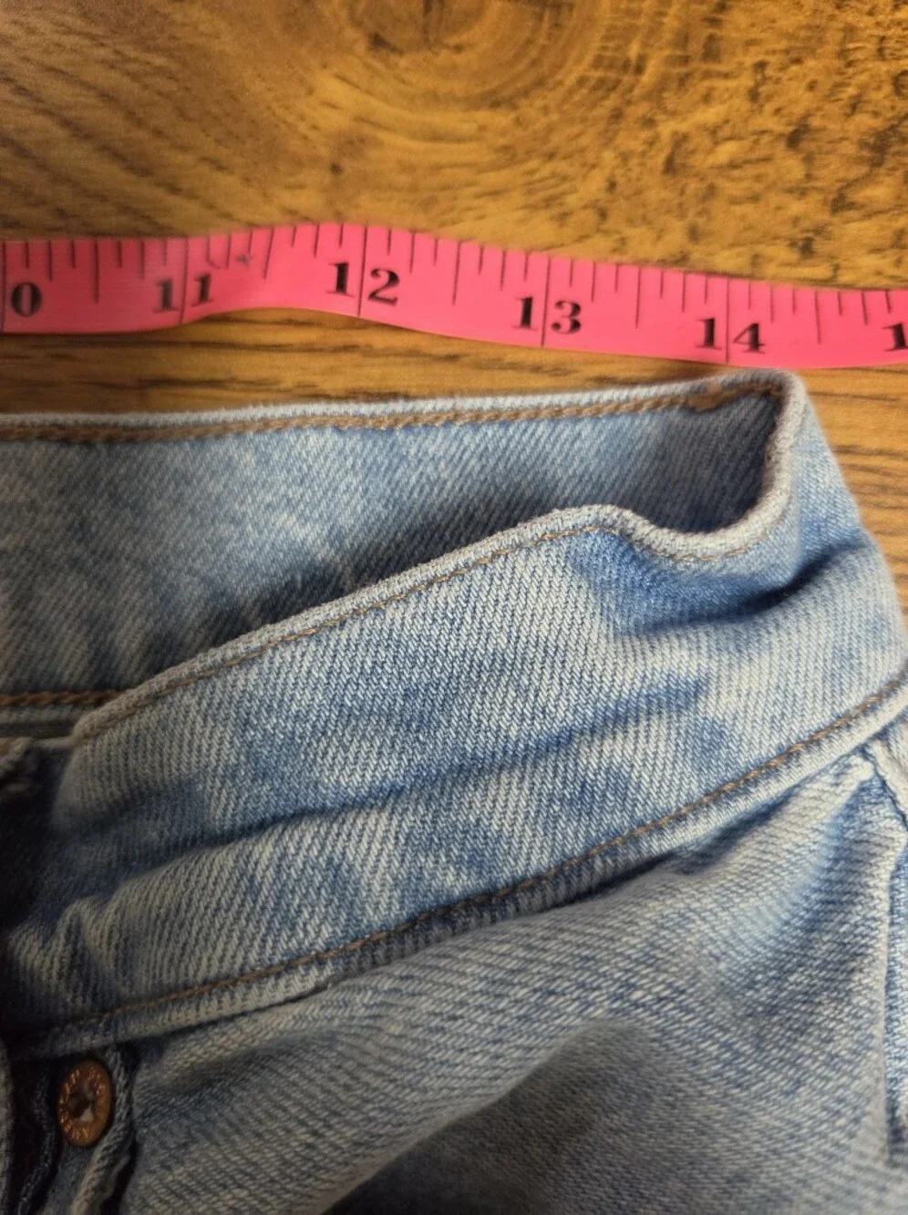 American Eagle Outfitters Light Blue Denim Shorts Size 4 - Picture 6 of 11